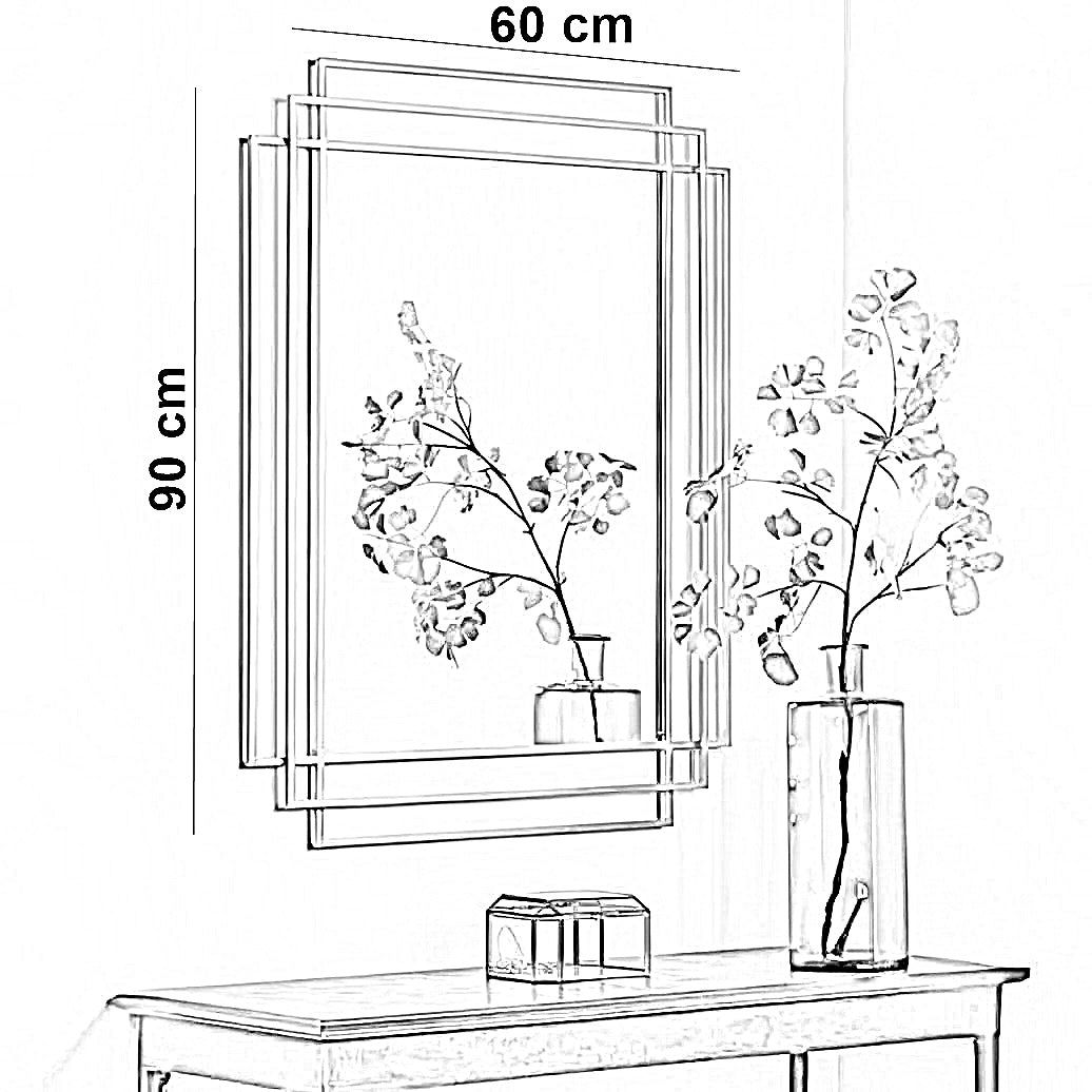 مرايا ستيل، 60*90 سم