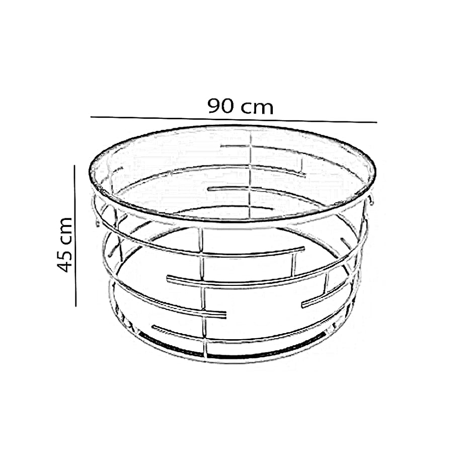 ترابيزة قهوة ستيل، 90*45 سم