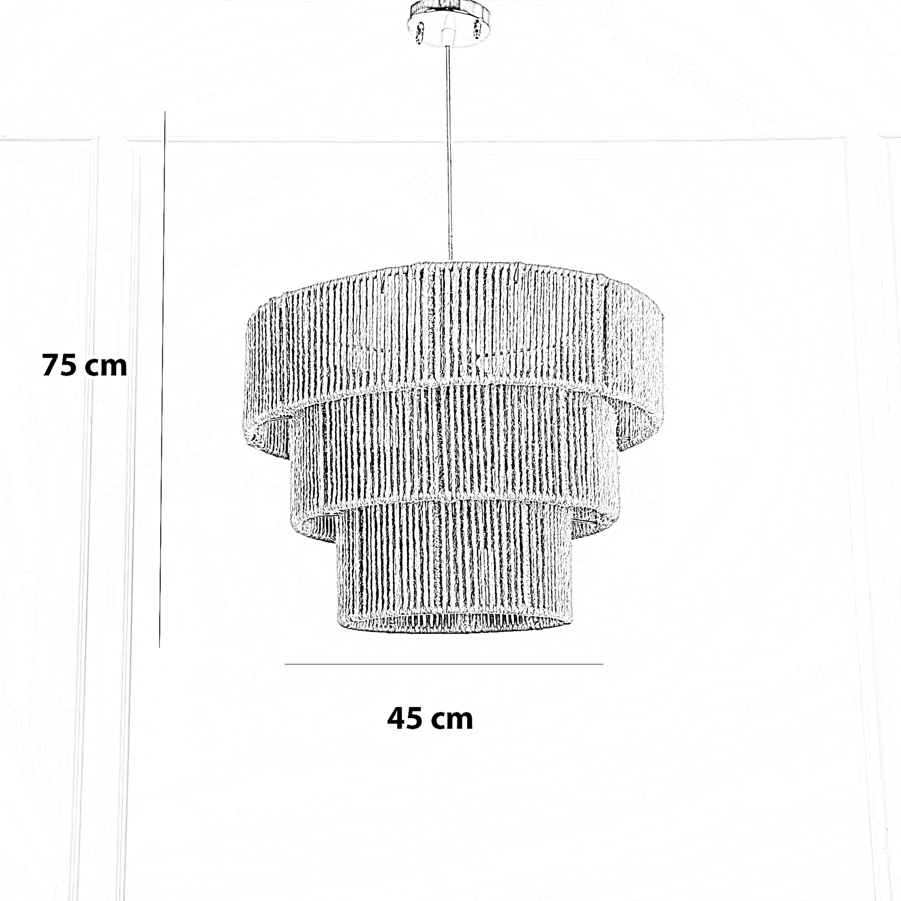 نجفة قماش، 45*75 سم