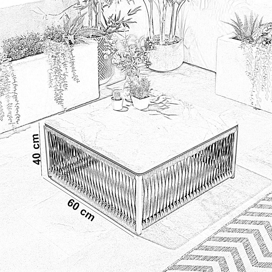 طقم خارجي ستيل و دوبار، 12 قطعة