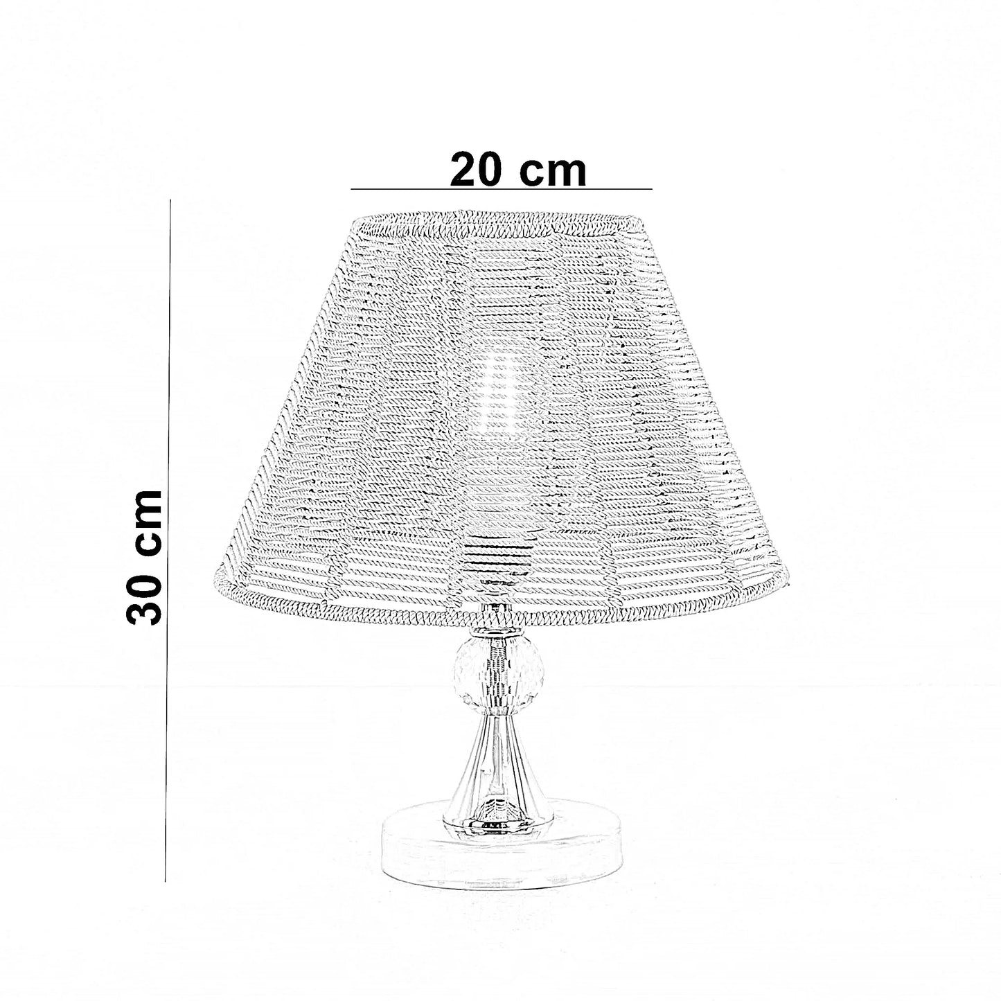 أباجورة معدن، 20*30 سم