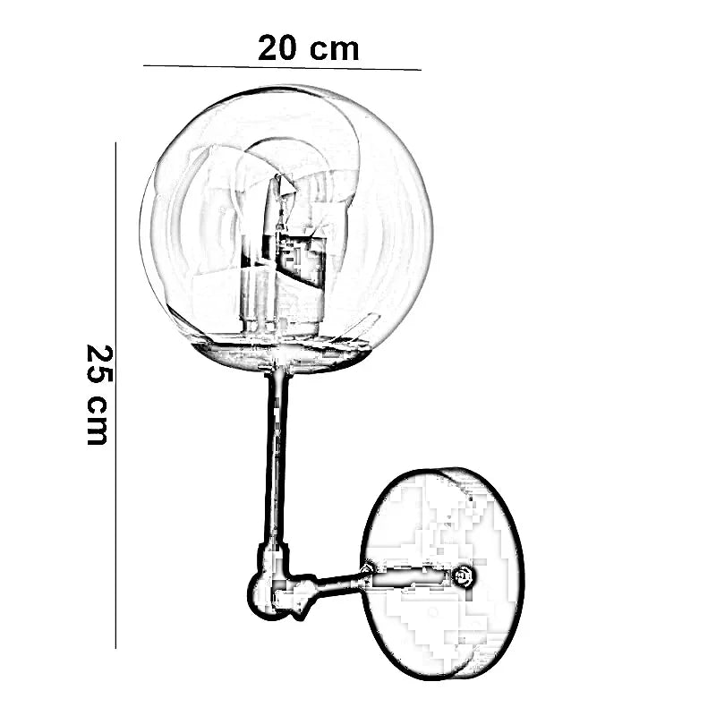 أبليك حائط ستيل و زجاج، 20*25 سم