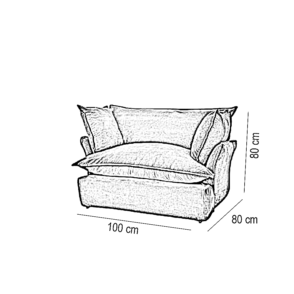كرسي خشب زان، 100*80*80 سم