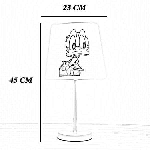 أباجورة أطفال معدن، 23*45 سم