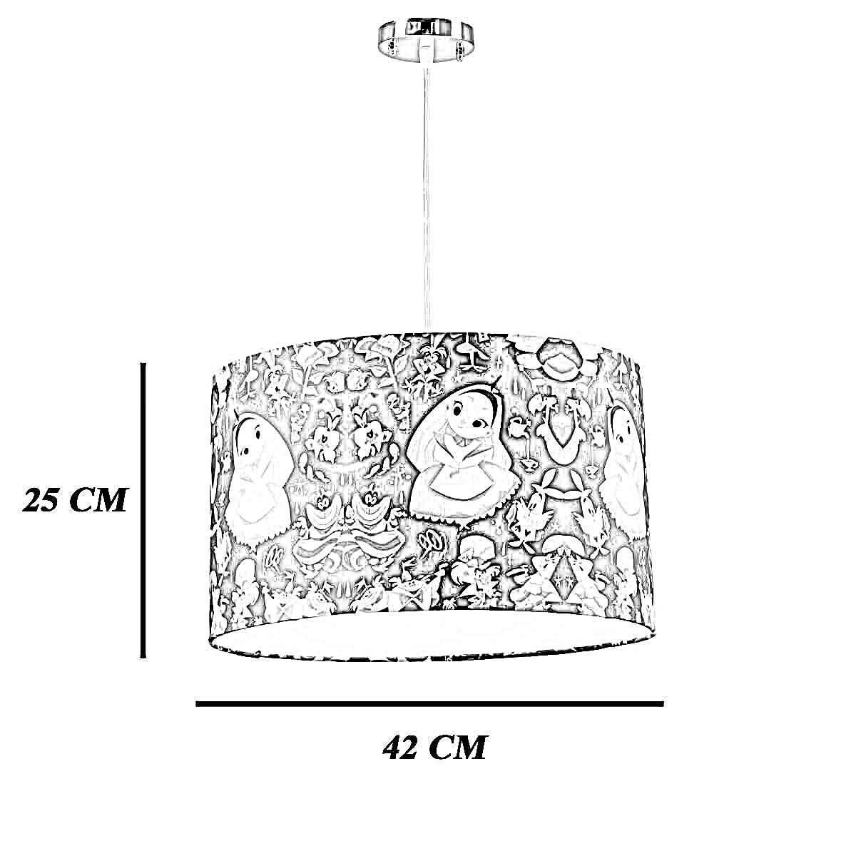 نجفة قماش، 42*25 سم