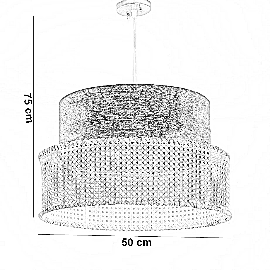 نجفة راتان، 50*75 سم