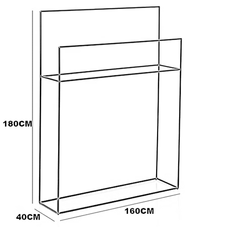 شماعة ملابس ستيل، 160*40*180 سم