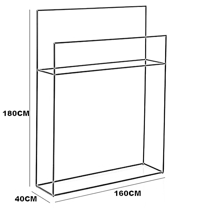 شماعة ملابس ستيل، 160*40*180 سم