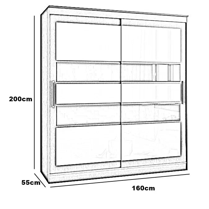 غرفة نوم كاملة، خشب ام دي اف- 5 قطع