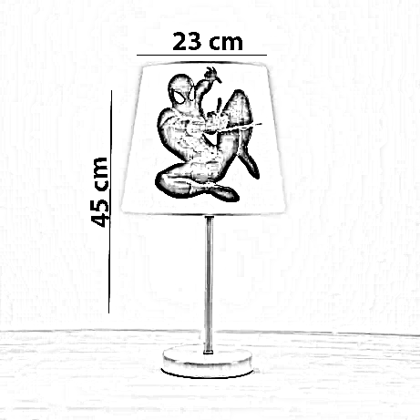 أباجورة أطفال معدن، 23*45 سم