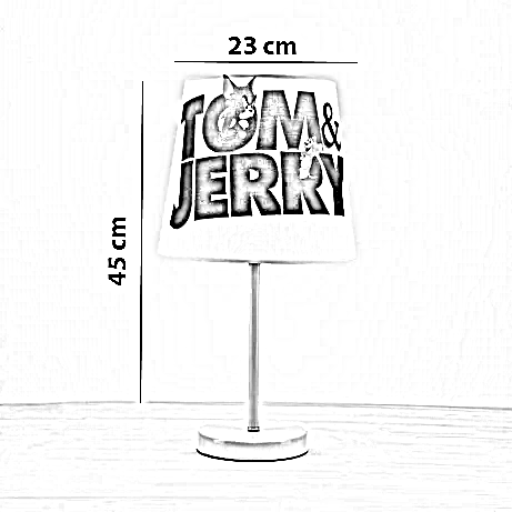 أباجورة أطفال معدن، 23*45 سم