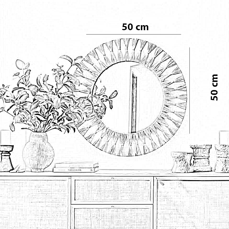 مرايا حائط، 50*50 سم