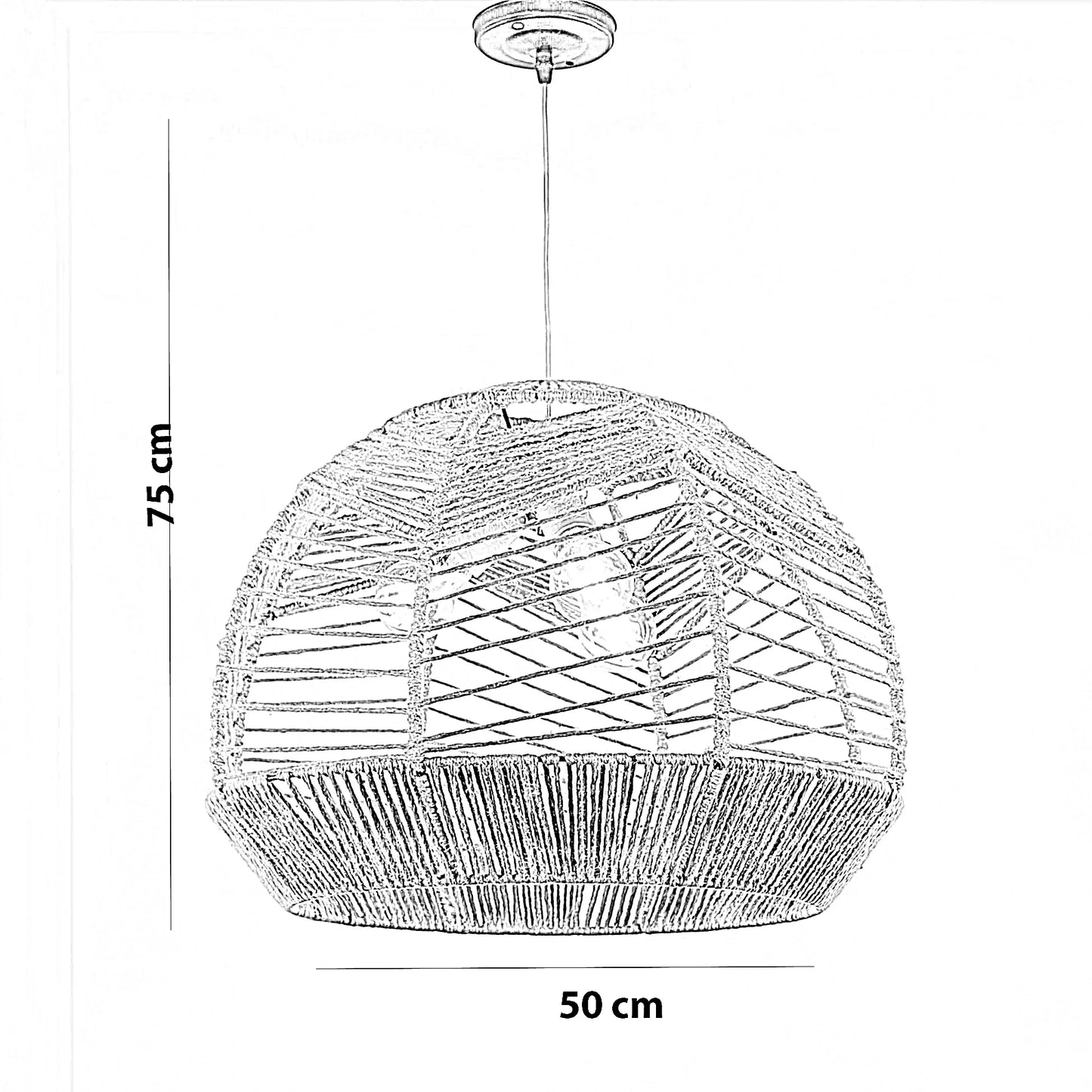 نجفة قماش، 50*75 سم