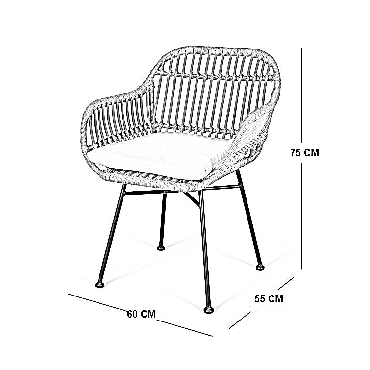 طقم خارجي ستيل و دوبار، 3 قطع