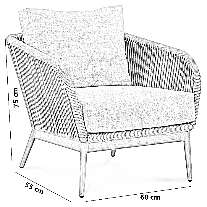 طقم خارجي ستيل ودوبار، قطعتين