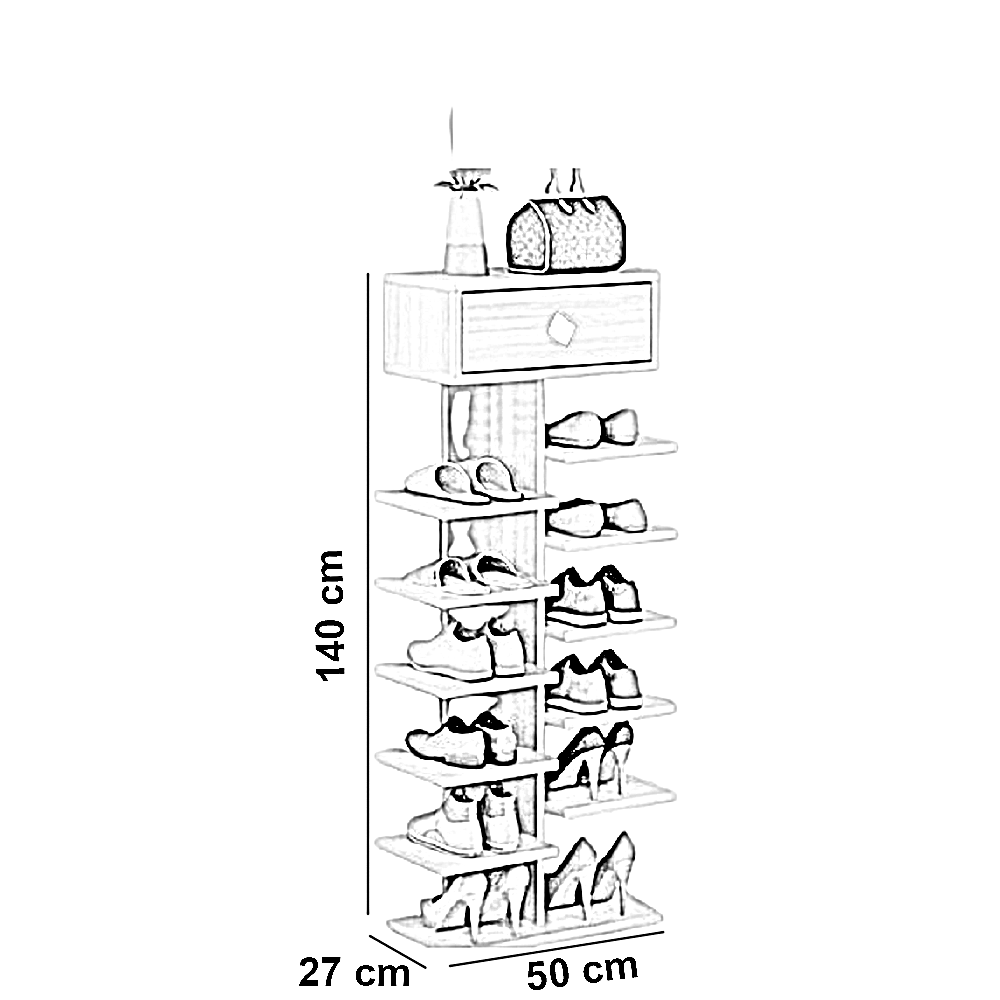 جزامة خشب ام دي اف، 50*27*140 سم