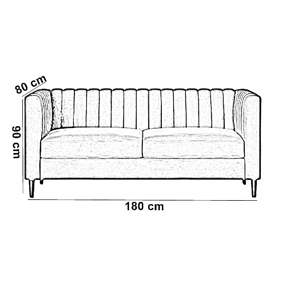 كنبة خشب زان 180*80*90 سم - HOM174