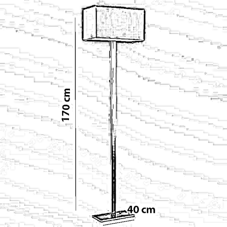 أباجورة أرضية معدن، 40*170 سم