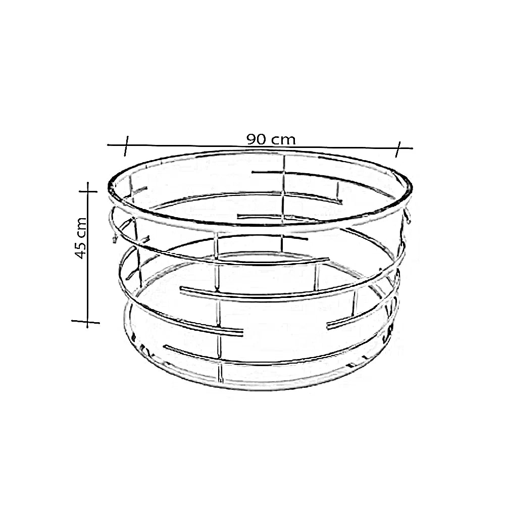 ترابيزة قهوة ستيل، 90*45 سم