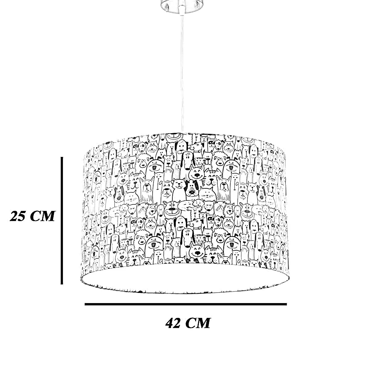 نجفة قماش، 42*25 سم