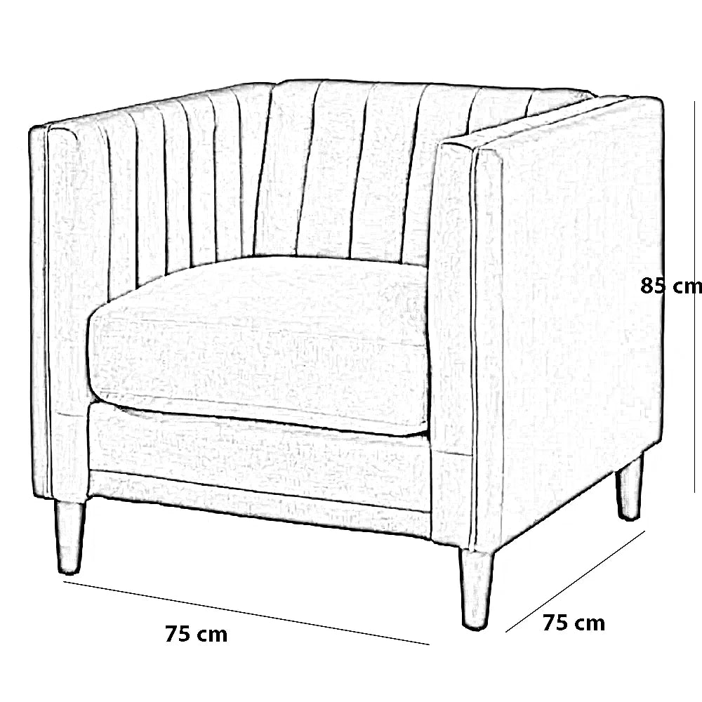 كرسي خشب زان، 75*75*85 سم