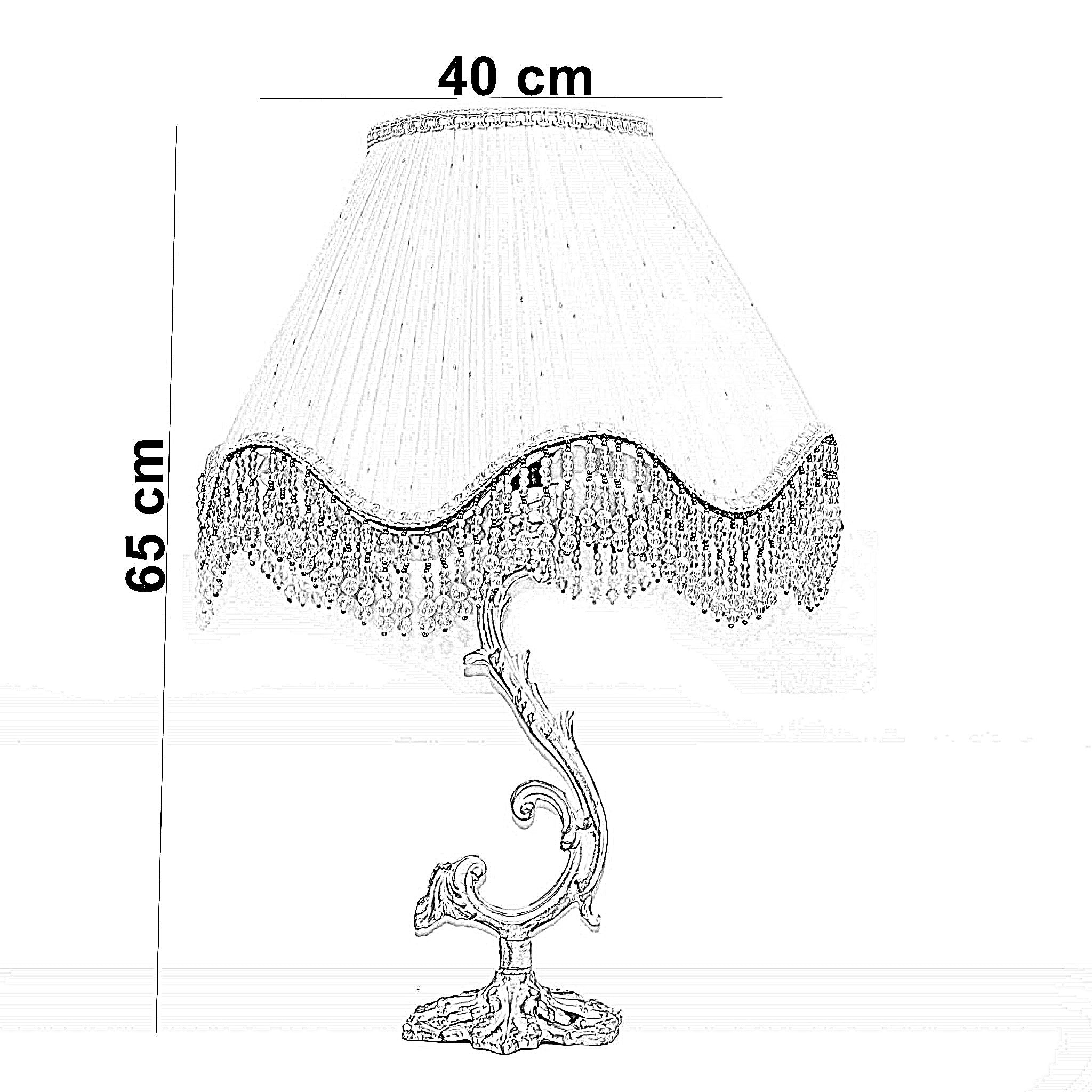 أباجورة ألمنيوم، 40*65 سم