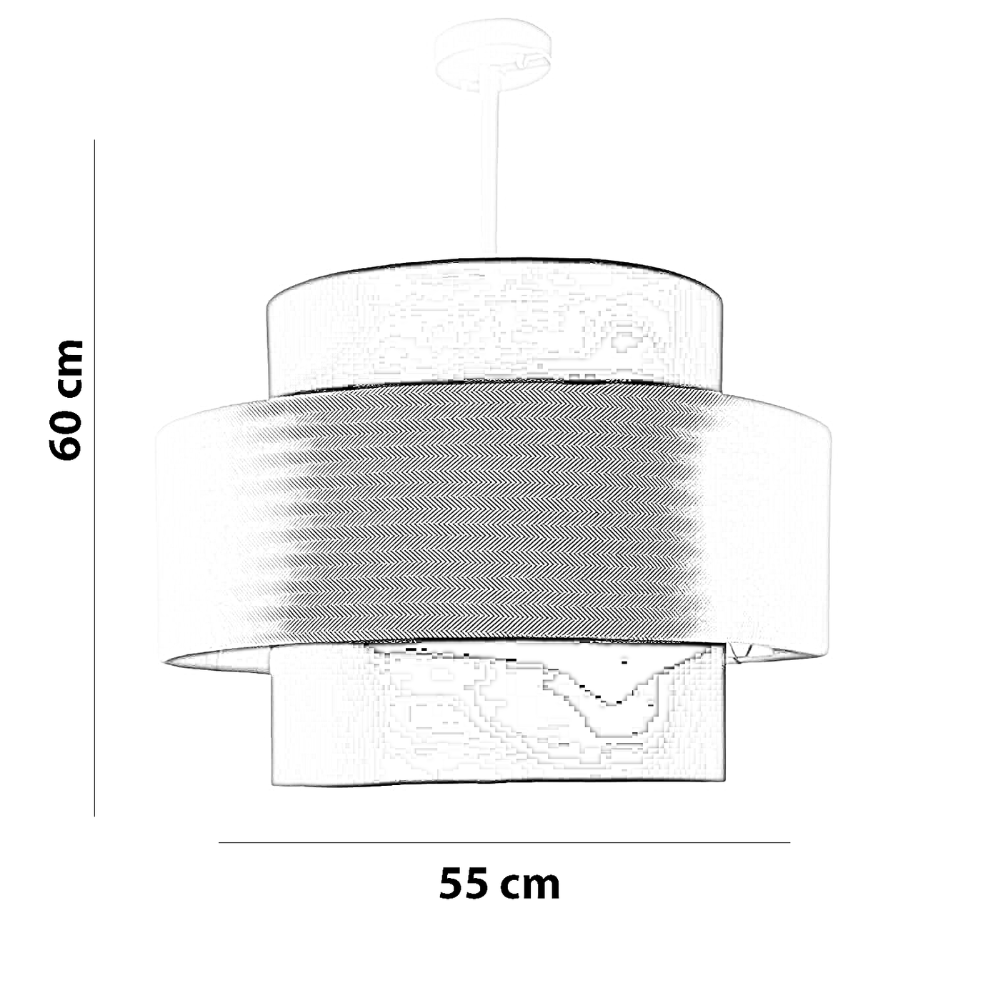 نجفة معدن، 55*60 سم