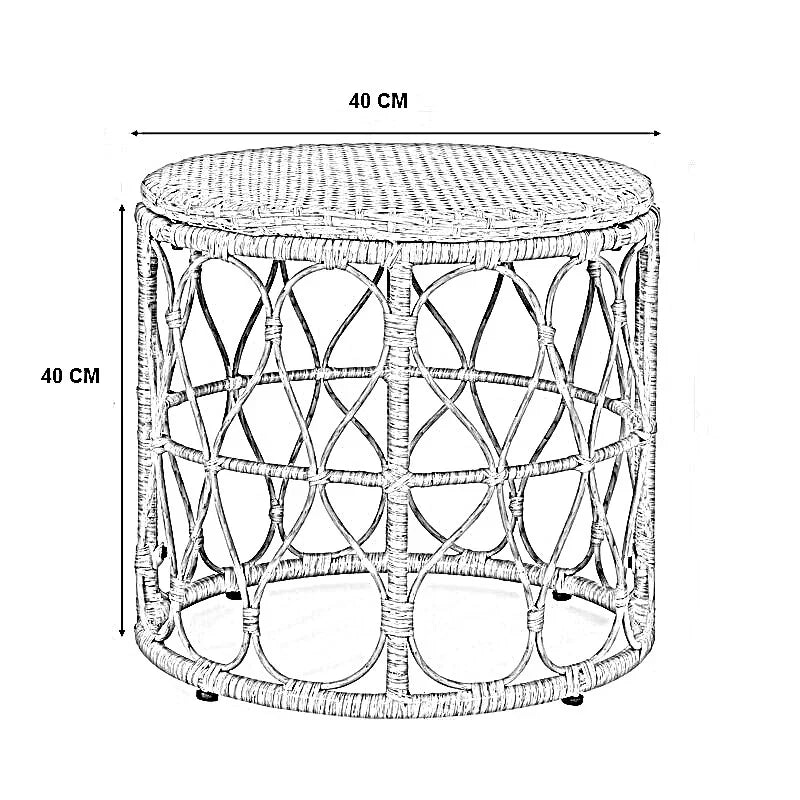 طقم خارجي ستيل و راتان، 3 قطع