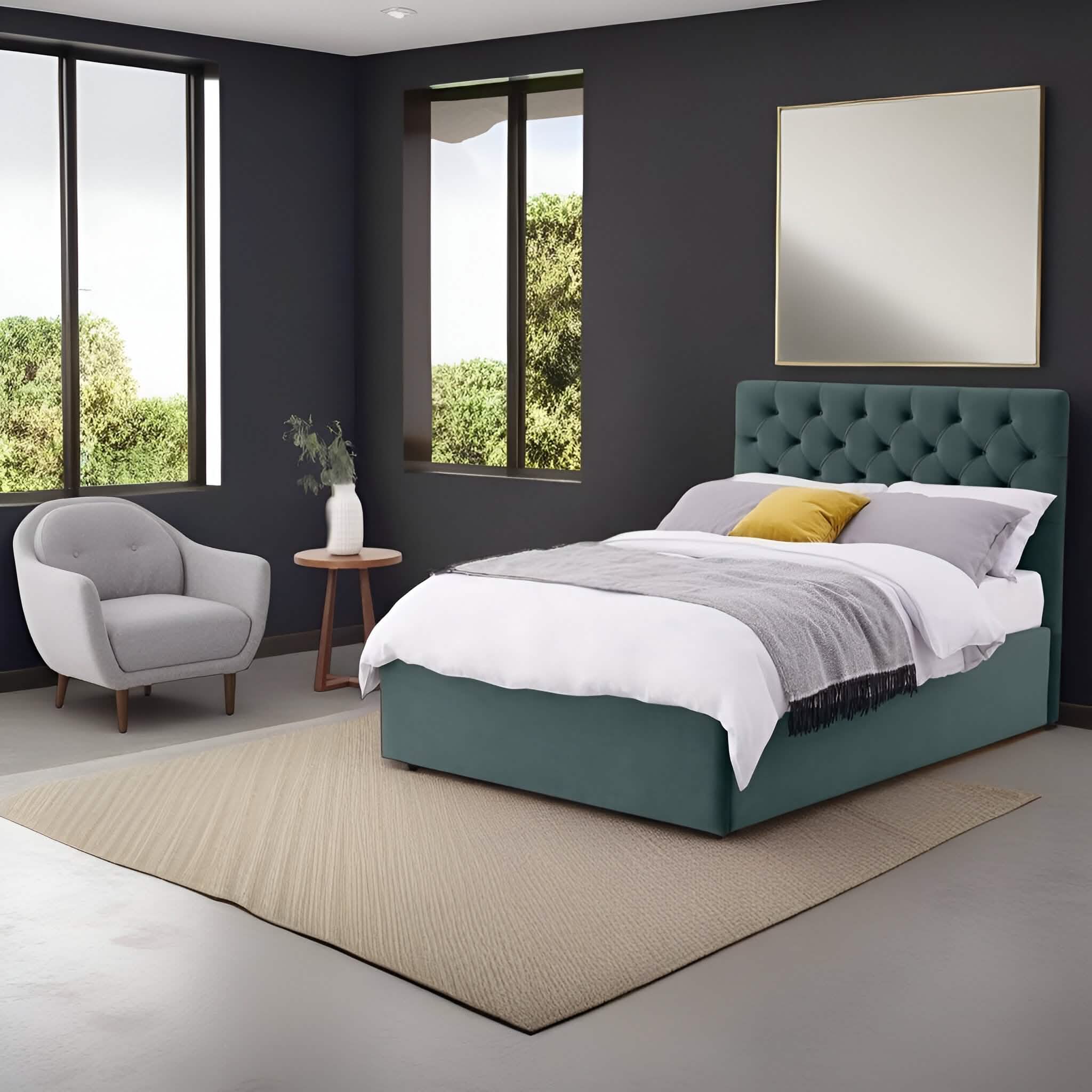 سرير كينج خشب موسكي، 160*195*120 سم