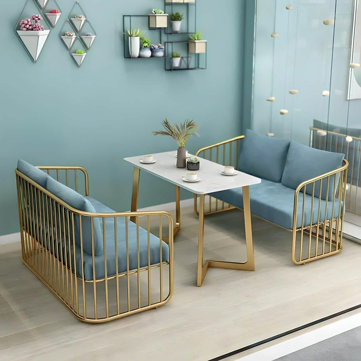 سفرة ستيل وخشب ام دي اف، 3 قطع