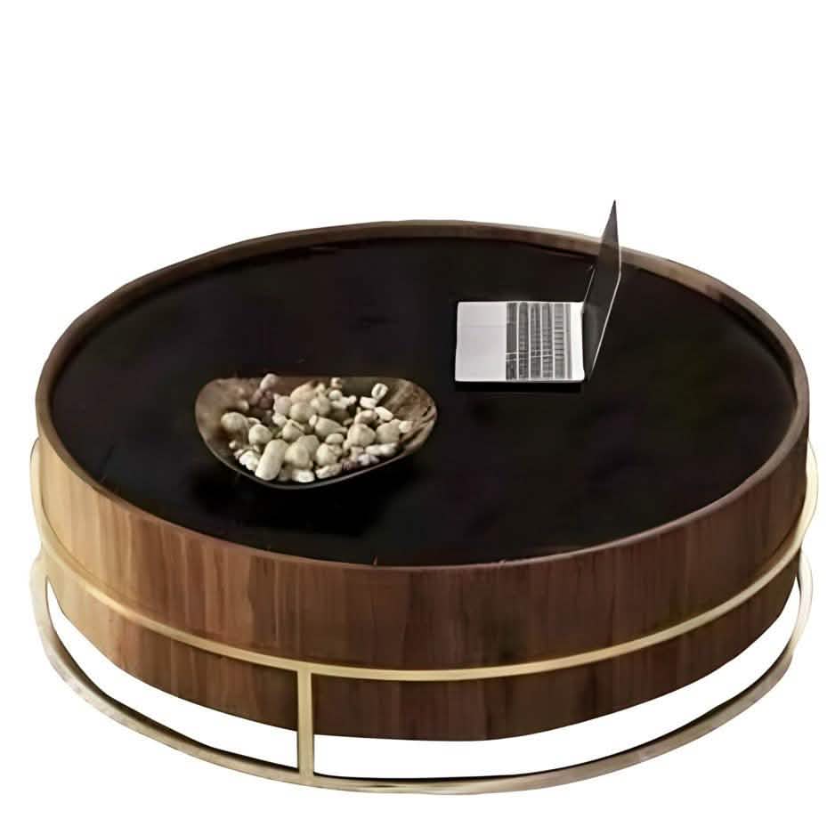 ترابيزة قهوة بني*ذهبي 80*40 سم - GAN5 Elegant