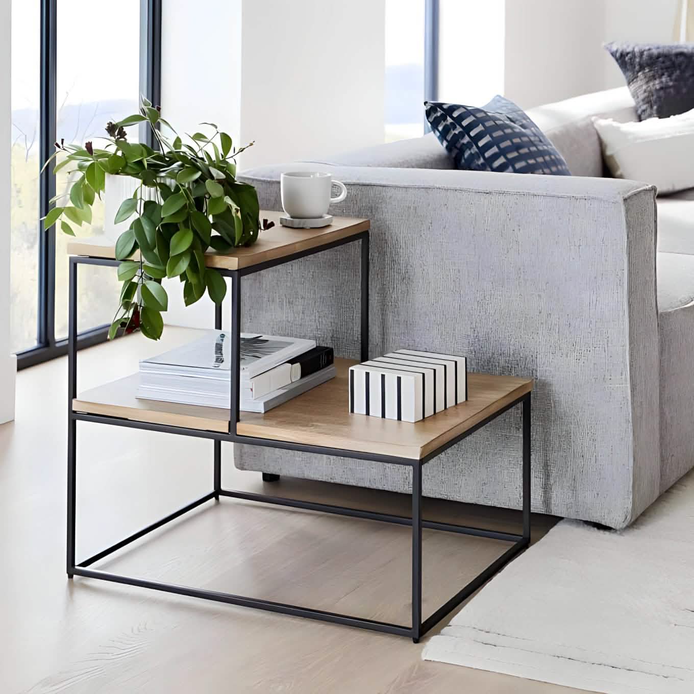 ترابيزة جانبية ام دي اف 60*40*60 سم - RON61 Royal Iron