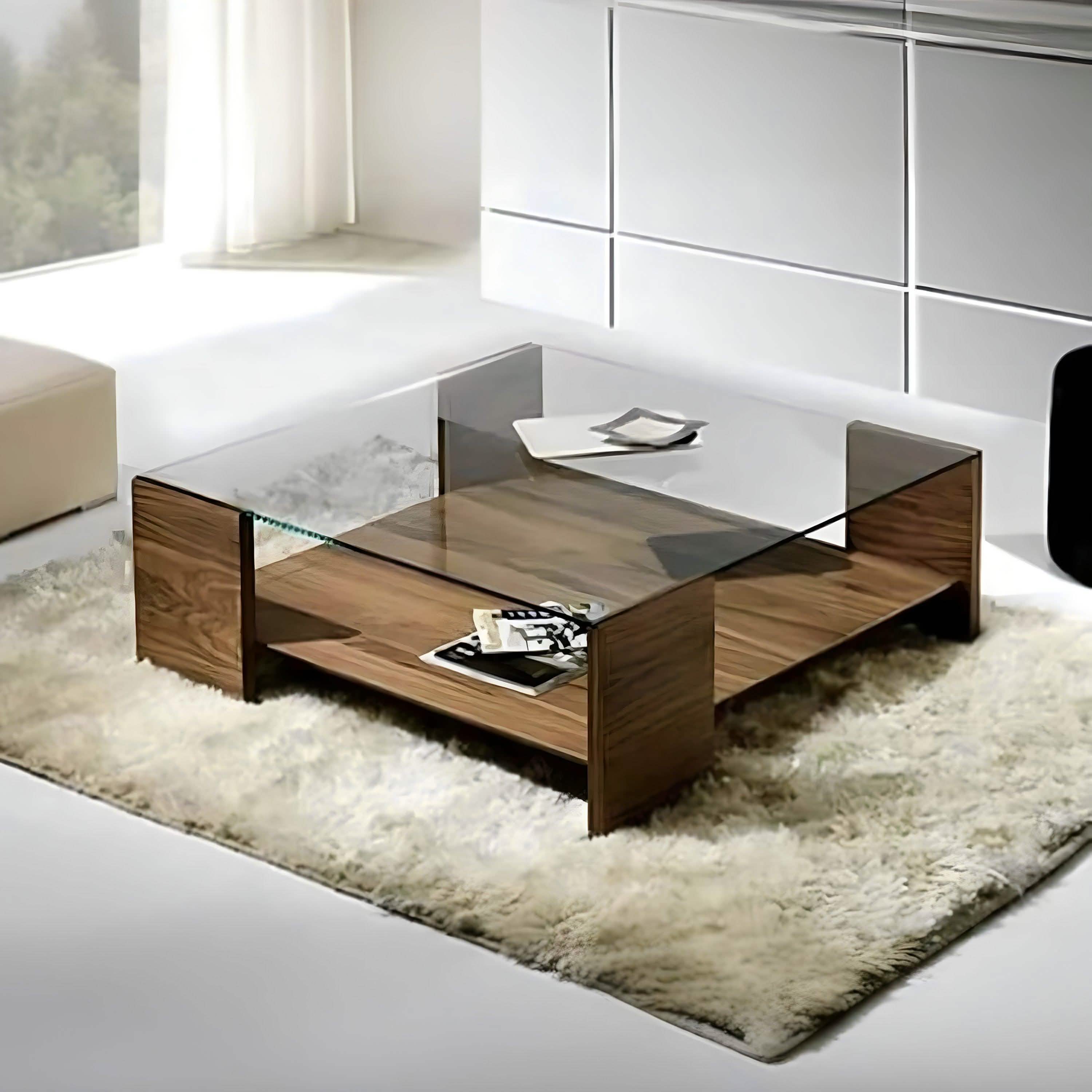 ترابيزة قهوة ام دي اف 70*70*40 سم - BAL50 El Batal Furniture