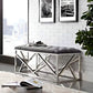 بانكيت استانلس لون رمادي 60*120*45 سم - GAN21 Elegant