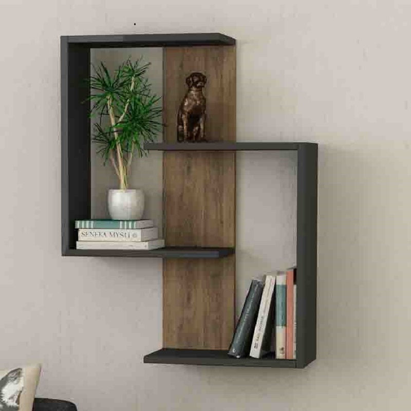 وحدة أرفف ام دي اف، 50*17*80 سم