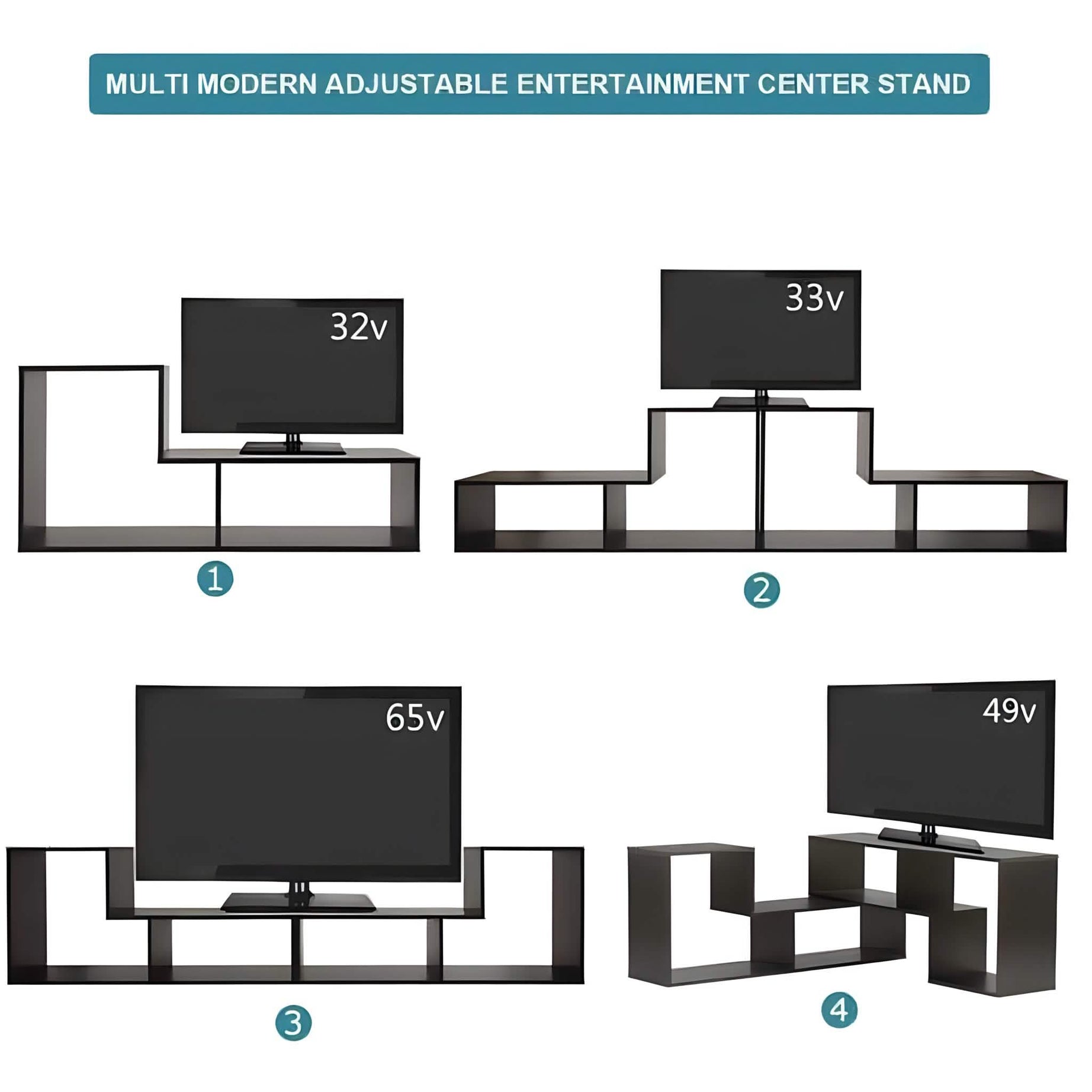 ترابيزة تليفزيون ام دي اف، 90*30*60 سم