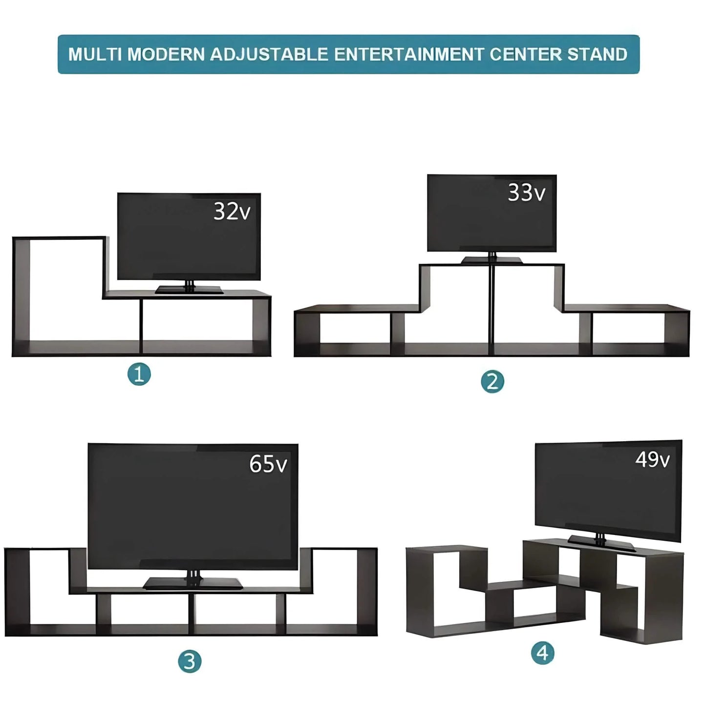 ترابيزة تليفزيون ام دي اف، 90*30*60 سم