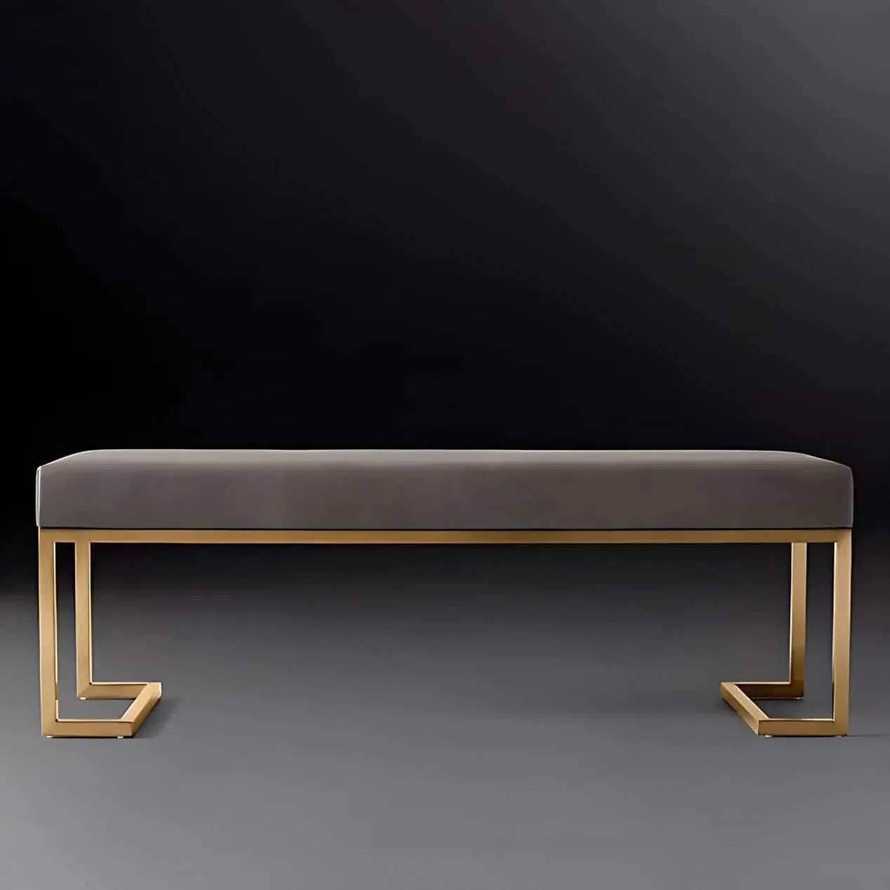 بانكيت معدن ذهبي  120*40*50 سم - RON116 Royal Iron