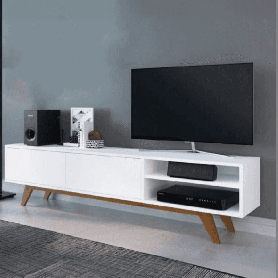 ترابيزة تليفزيون ام دي اف، 180*30*45 سم