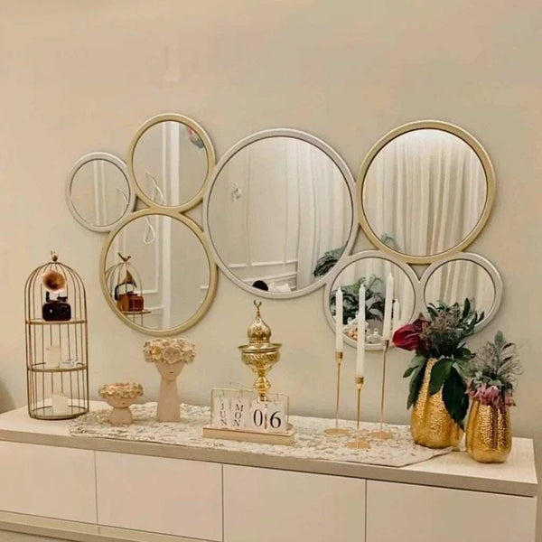 مرايا حائط بإطار خشب ام دي اف، 160*2*70 سم