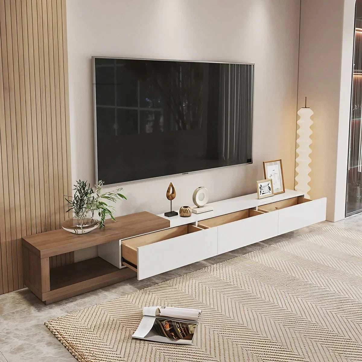 ترابيزة تليفزيون خشب ام دي اف، 210*40*35 سم