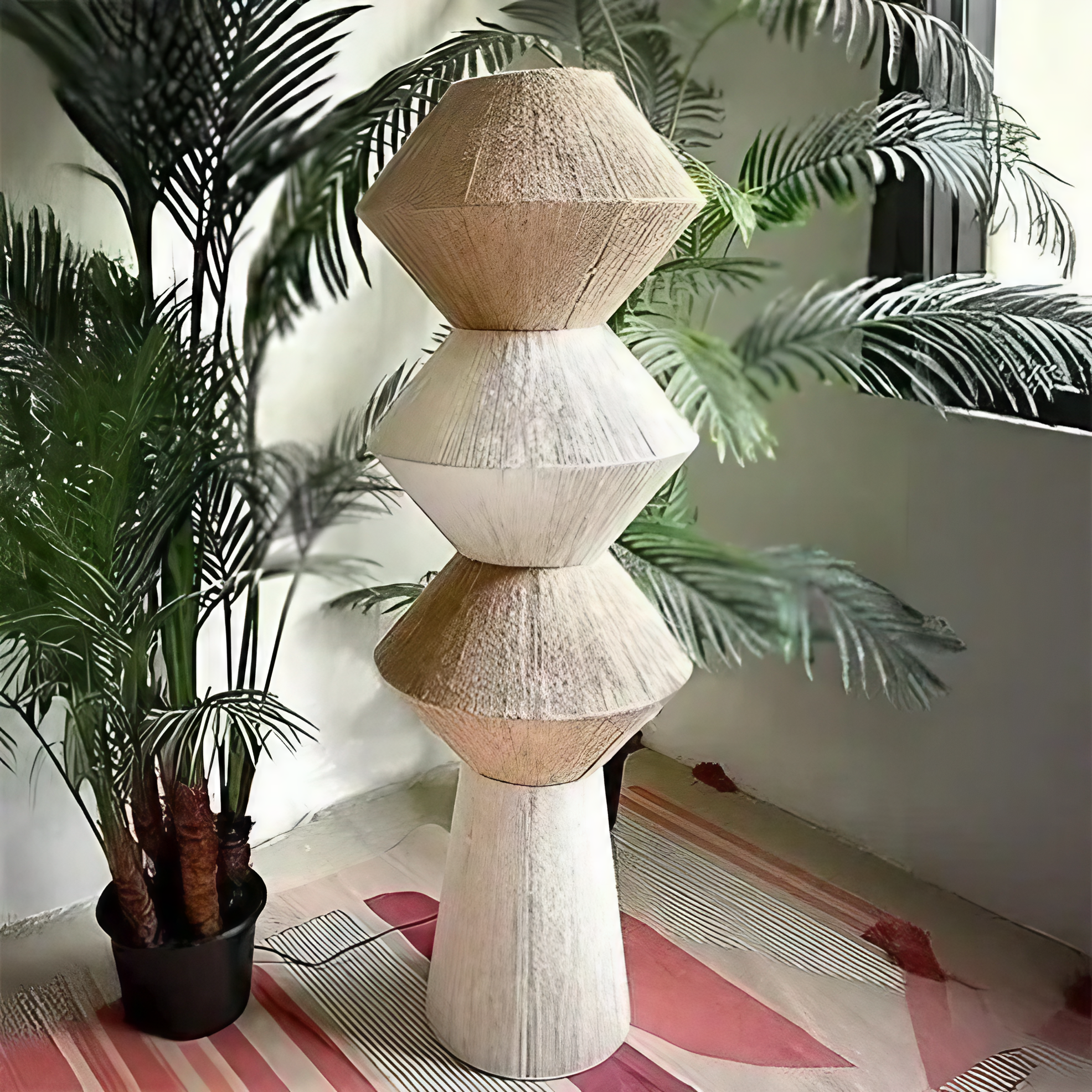 أباجورة أرضية خيوط مكرمية، 35*160 سم
