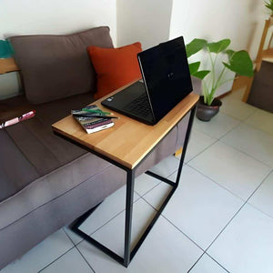 ترابيزة جانبية ام دي اف وستيل، 50*30*60 سم