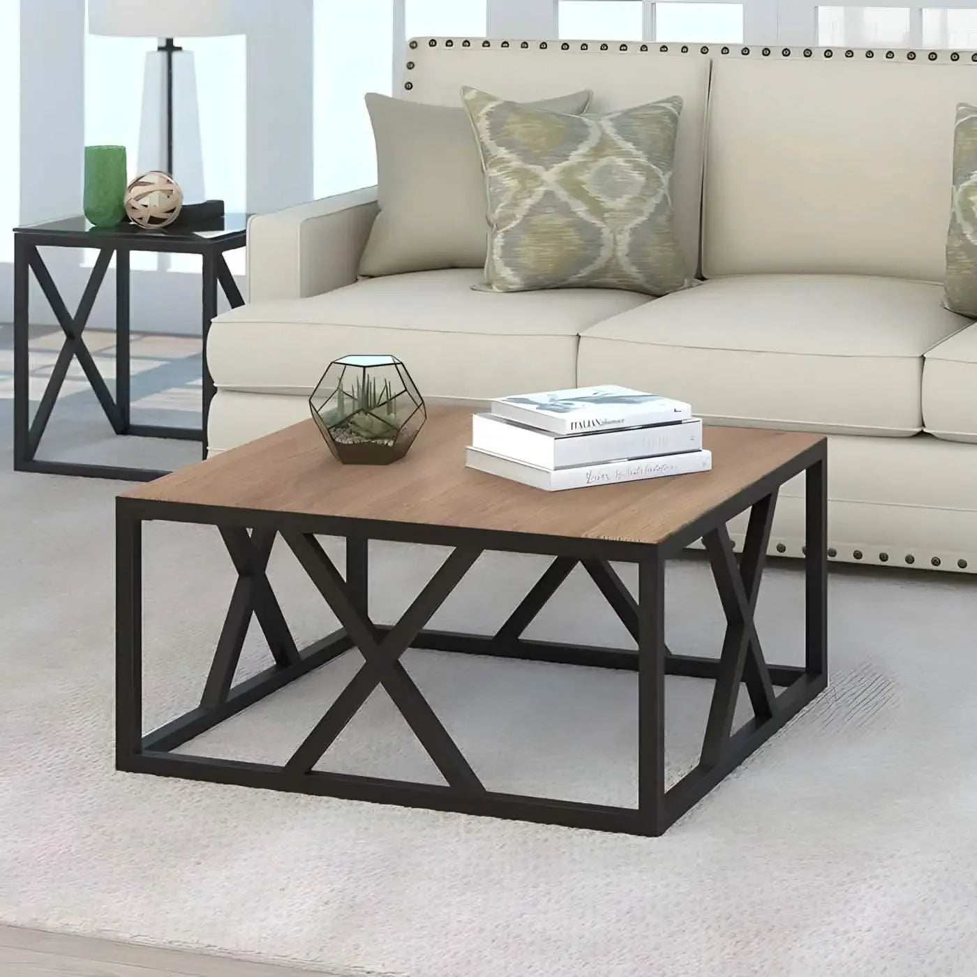 ترابيزة قهوة معدن 80*80*45 سم - CH239 Cityhome