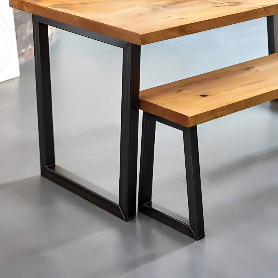 سفرة لون اسود و بيج - ROW13 Iron Wood