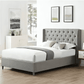 سرير كابتونيه بأرجل خشبي - ZAN12 - Homix