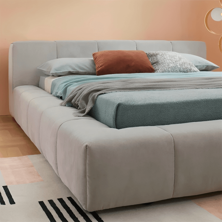 سرير من قماش كتان مميز - ZAN21 - Homix